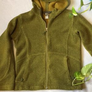 REI Zip-up Fleece. Size Large (14-16). Green.